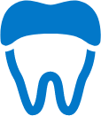 tooth with cap icon