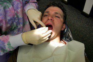 Male patient during root canal therapy at Advanced Dental Group in Bucks County PA.